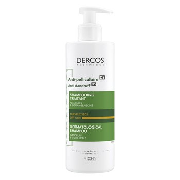 vichy dercos szampon przeciwłupieżowy suche 390ml