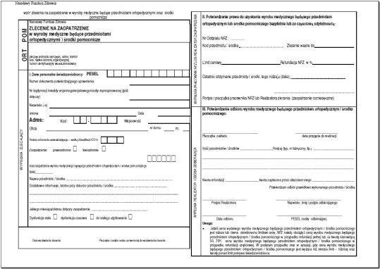 wniosek na pieluchomajtki nfz