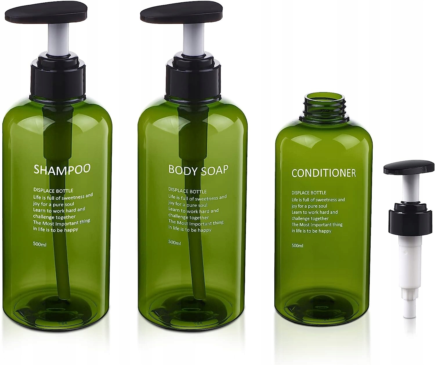 zielona butelka na szampon