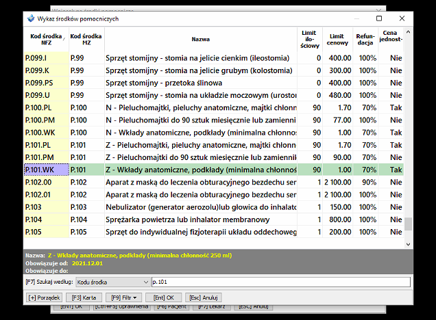 zlecenie nfz pieluchy 47zn cena